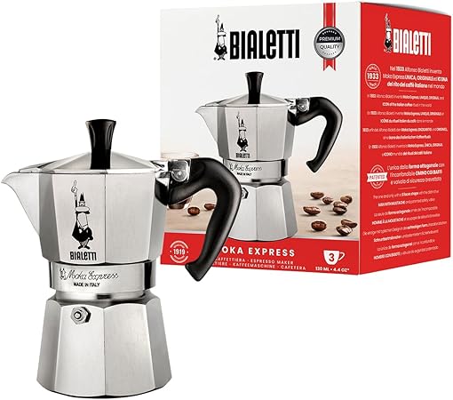 Bialetti Moka Express 3-kops zilver 0001162